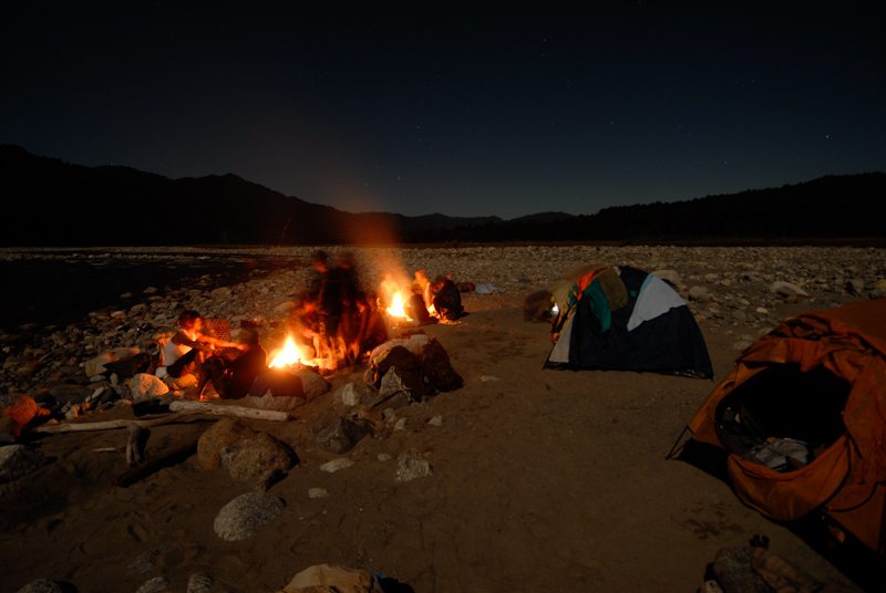 Camping by Namdapha River
